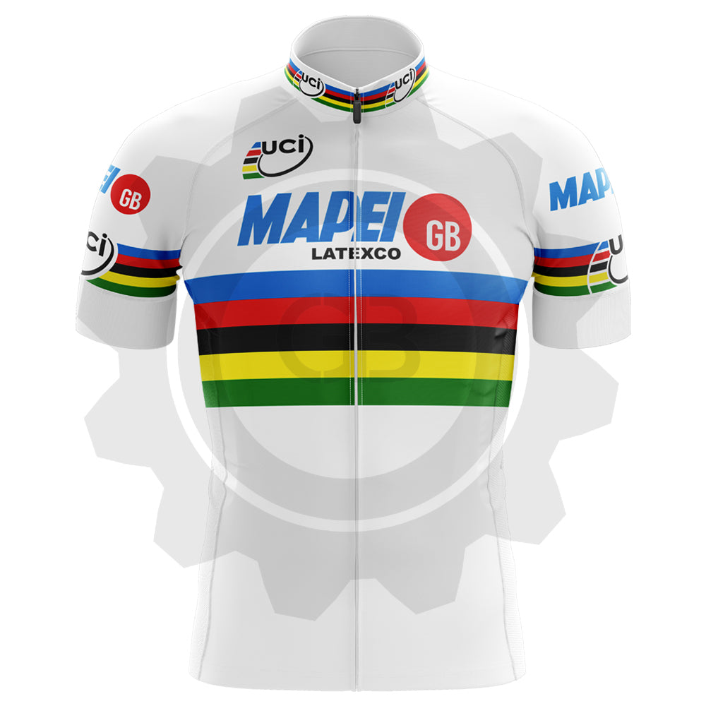 Mapei Champion du monde - Maillot de cyclisme vintage manches courtes