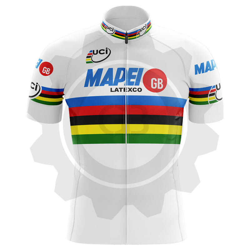 Mapei Champion du monde - Maillot de cyclisme vintage manches courtes