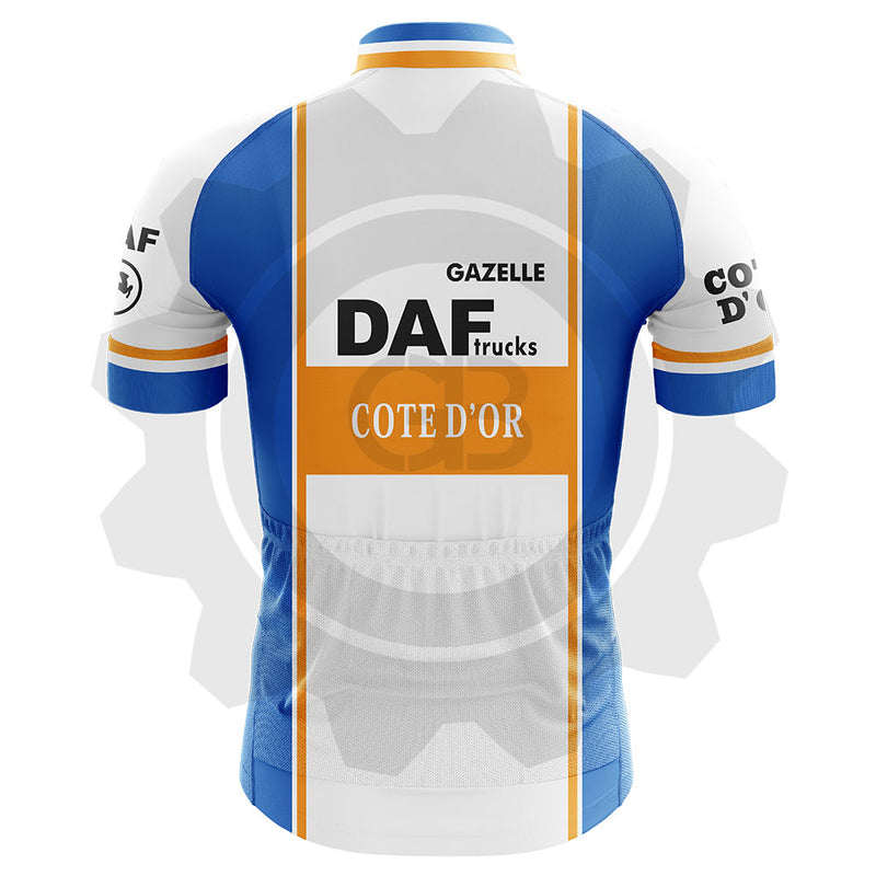DAF Trucks Côte d'or - Maillot de cyclisme vintage manches courtes