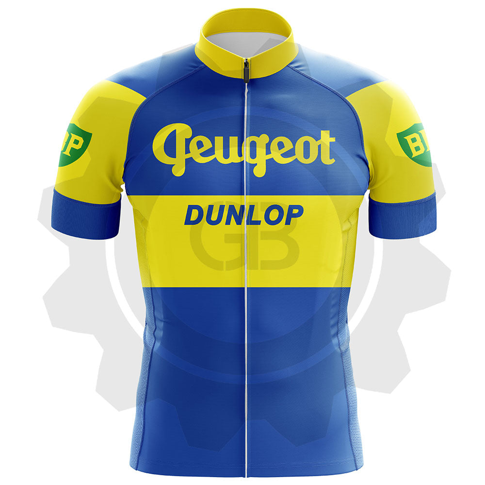 Peugeot Dunlop BP 56-62 - Maillot de cyclisme vintage manches courtes