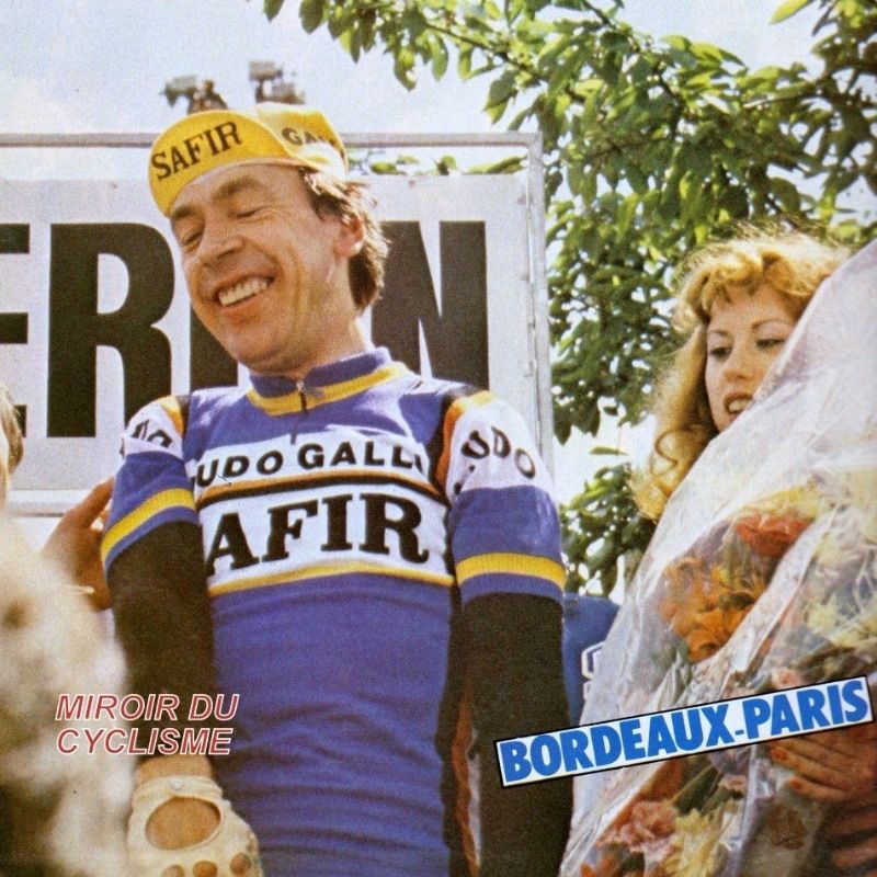 Safir Ludo Galli - Maillot de cyclisme vintage manches courtes