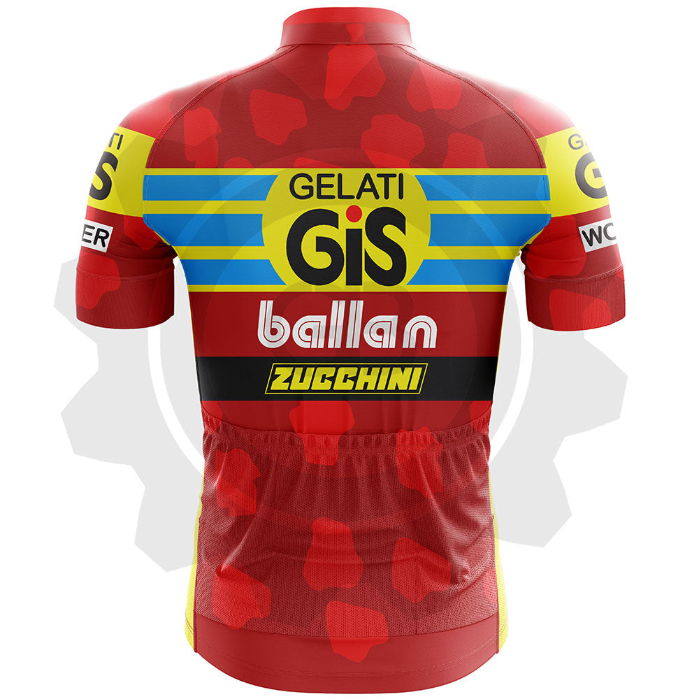 Gis Gelati Ballan 91 - Maillot de cyclisme vintage manches courtes