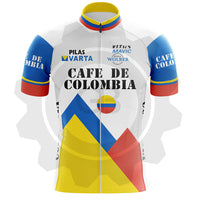 Cafe Colombia Varta 88 - Maillot de cyclisme vintage manches courtes