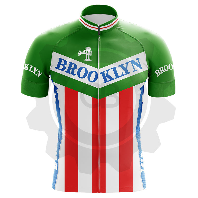 Brooklyn Italia - Maillot de cyclisme vintage manches courtes