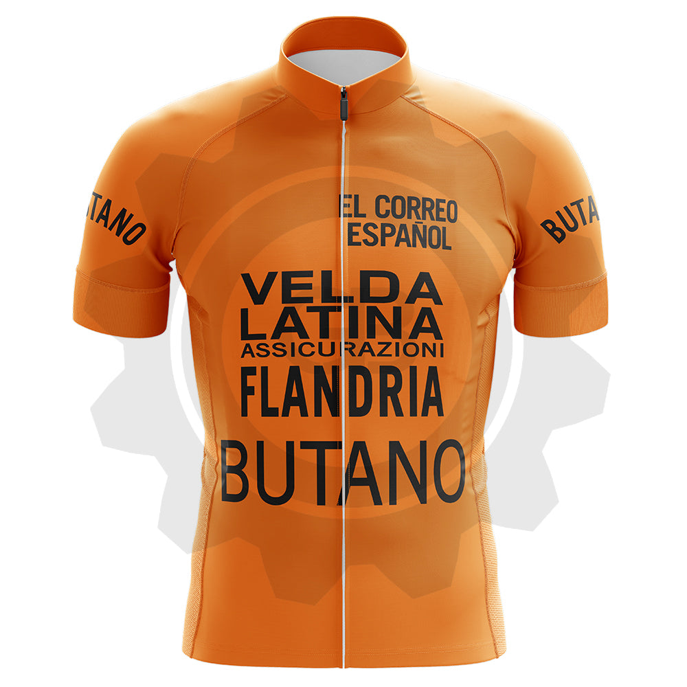 Velda Flandria Butano - Maillot de cyclisme vintage manches courtes