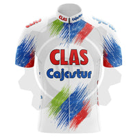 Clas Cajastur - Maillot de cyclisme vintage manches courtes