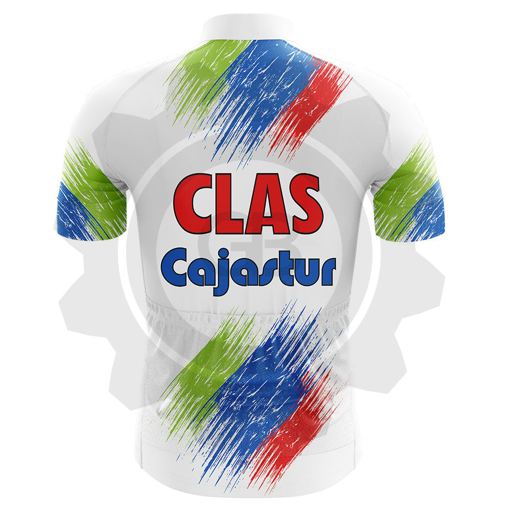 Clas Cajastur - Maillot de cyclisme vintage manches courtes