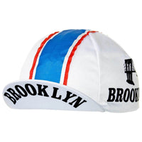 Brooklyn blanc - Casquette de cyclisme vintage