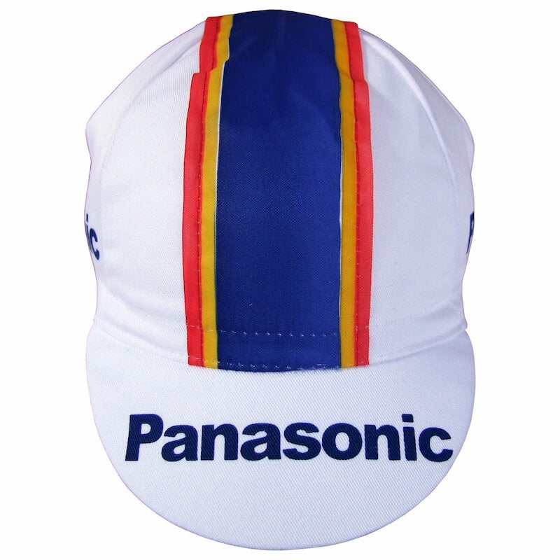Panasonic - Casquette de cyclisme vintage
