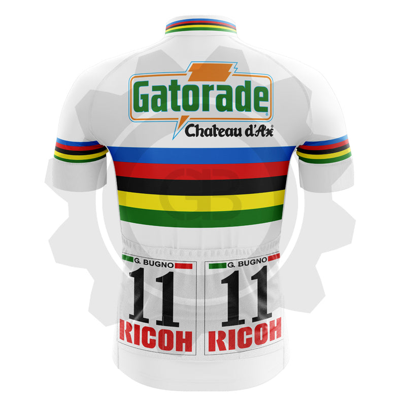 Chateau d'Ax Gatorade CDM 92 - Maillot de cyclisme vintage manches courtes