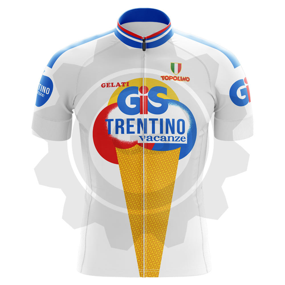 Gis Gelati Trentino - Maillot de cyclisme vintage manches courtes