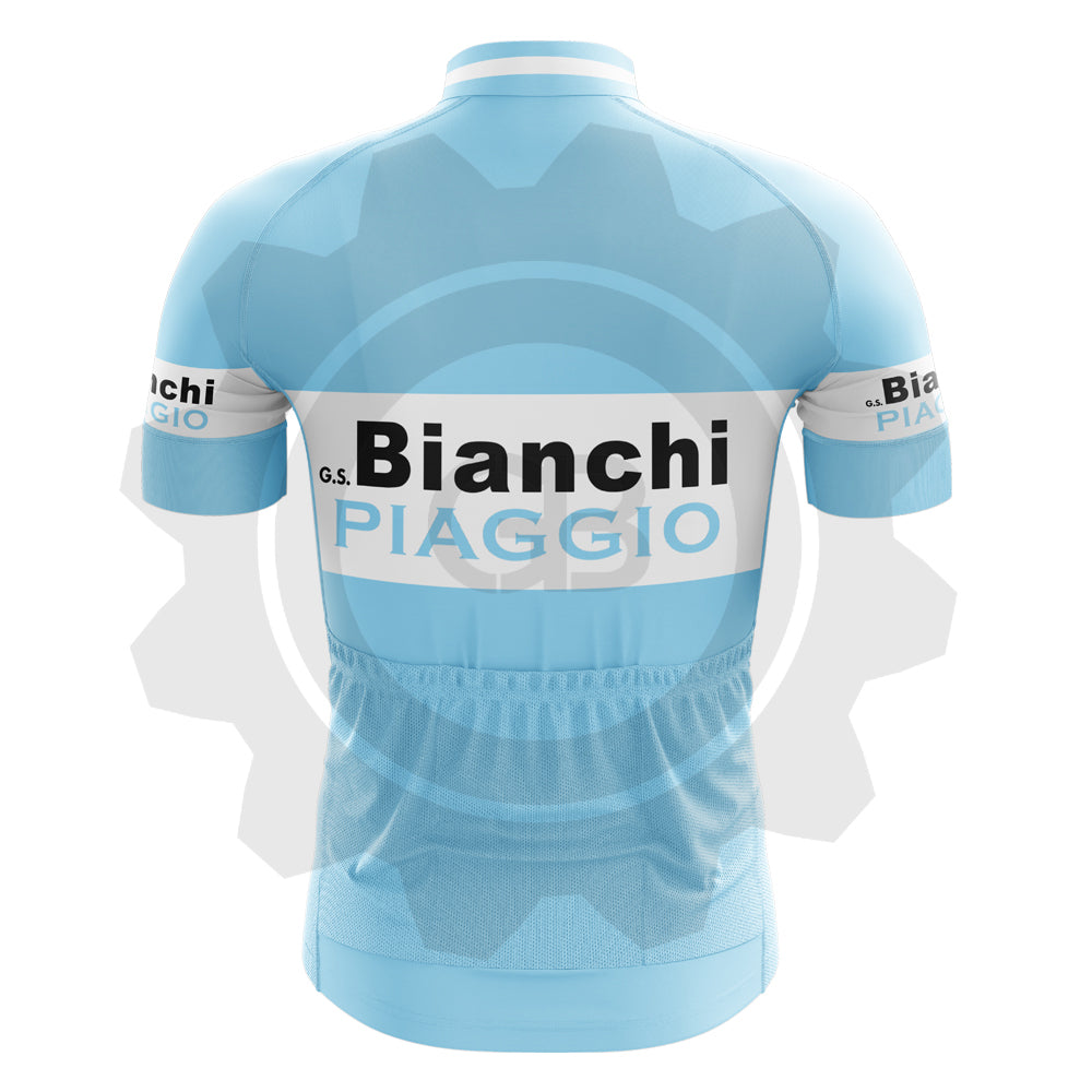 Bianchi Piaggio - Maillot de cyclisme vintage manches courtes