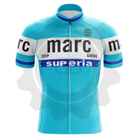Marc Superia - Maillot de cyclisme vintage manches courtes