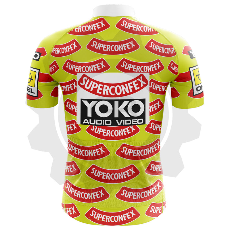 Superconfex Yoko 88-89 - Maillot de cyclisme vintage manches courtes