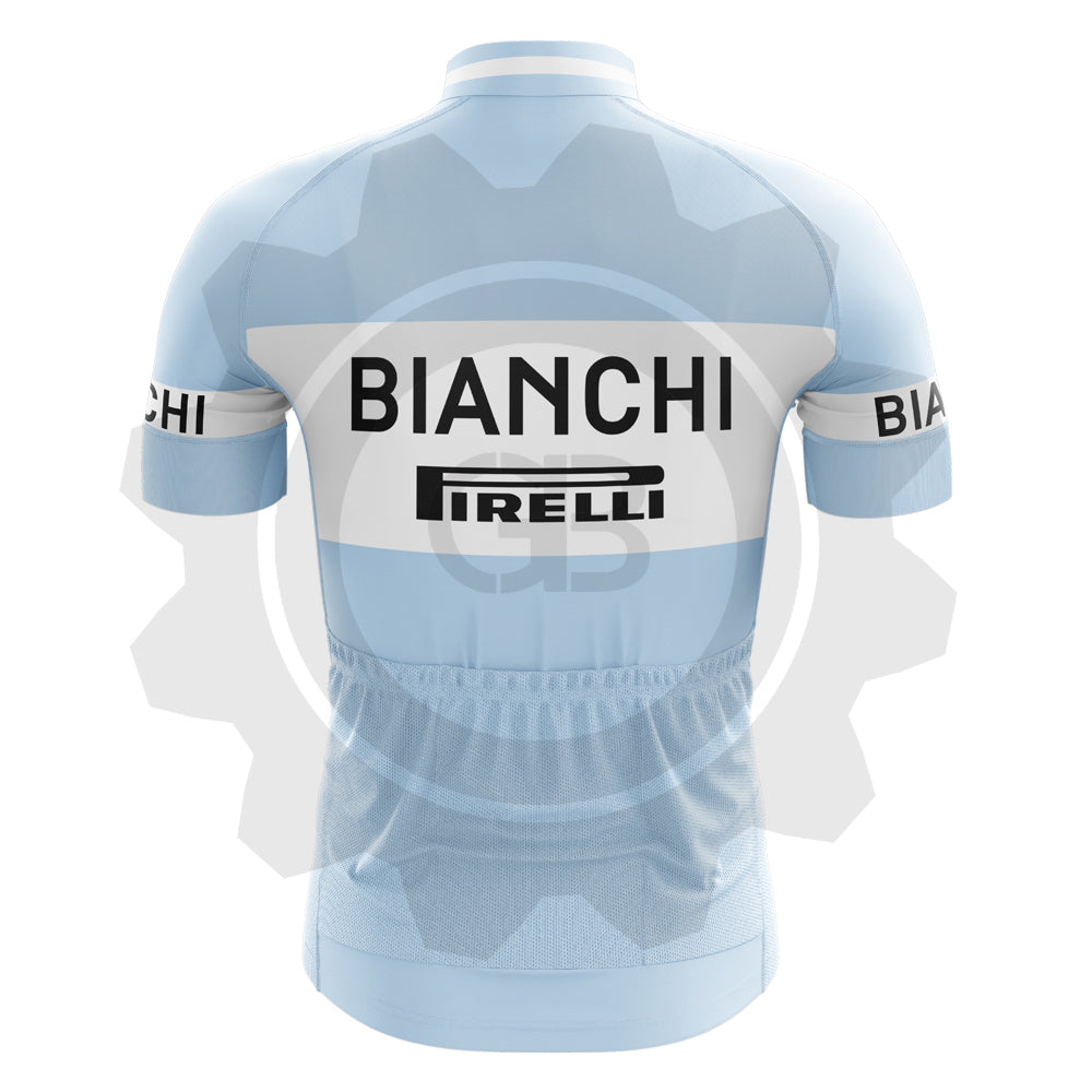 Bianchi Pirelli - Maillot de cyclisme vintage manches courtes