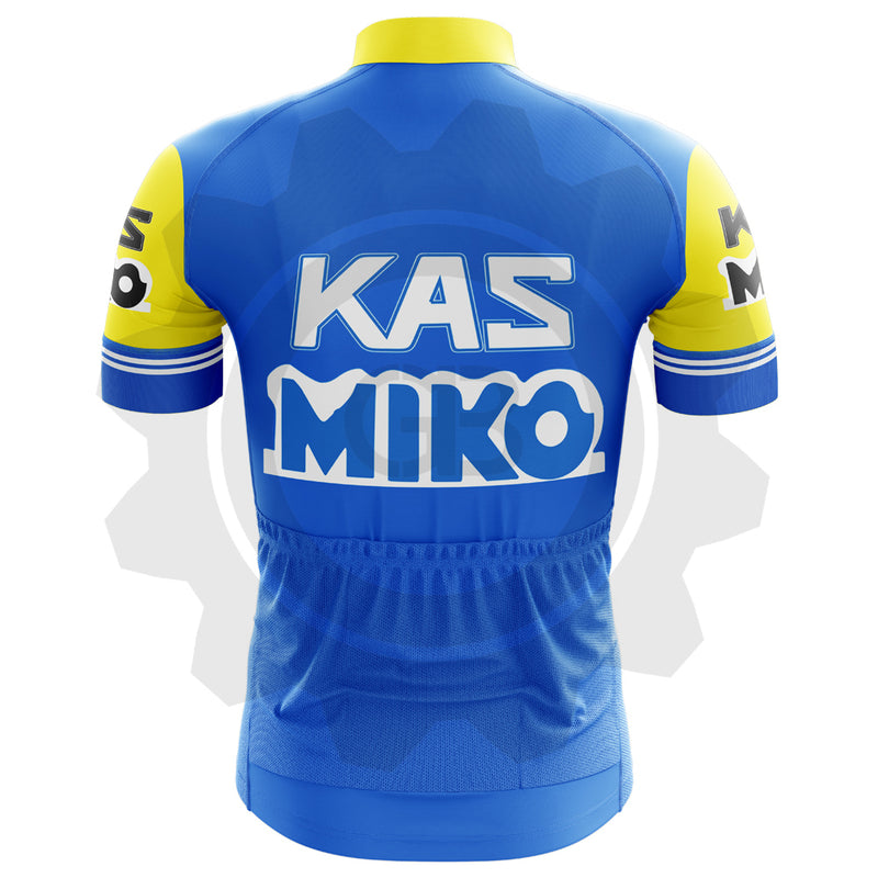 Kas Miko 1987 - Maillot de cyclisme vintage manches courtes