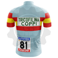 Tricofilina Coppi - Maillot de cyclisme vintage manches courtes