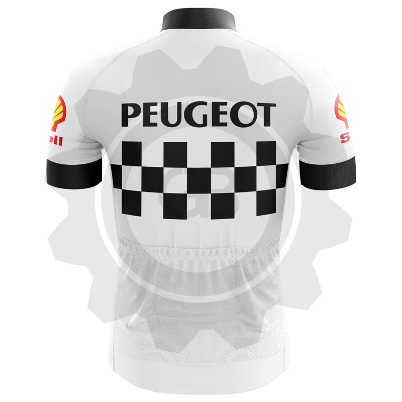 Peugeot-Shell 1986 - Maillot de cyclisme vintage manches courtes