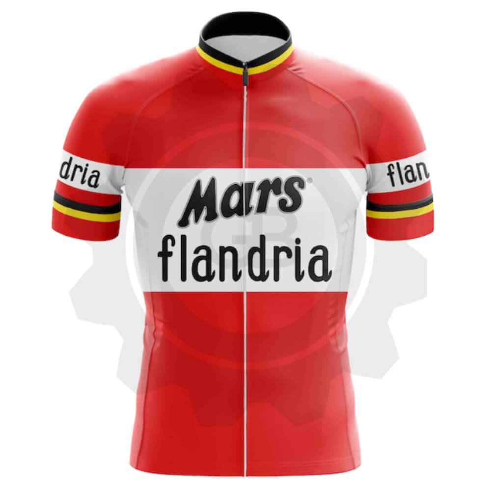 Flandria - Maillot de cyclisme vintage manches courtes
