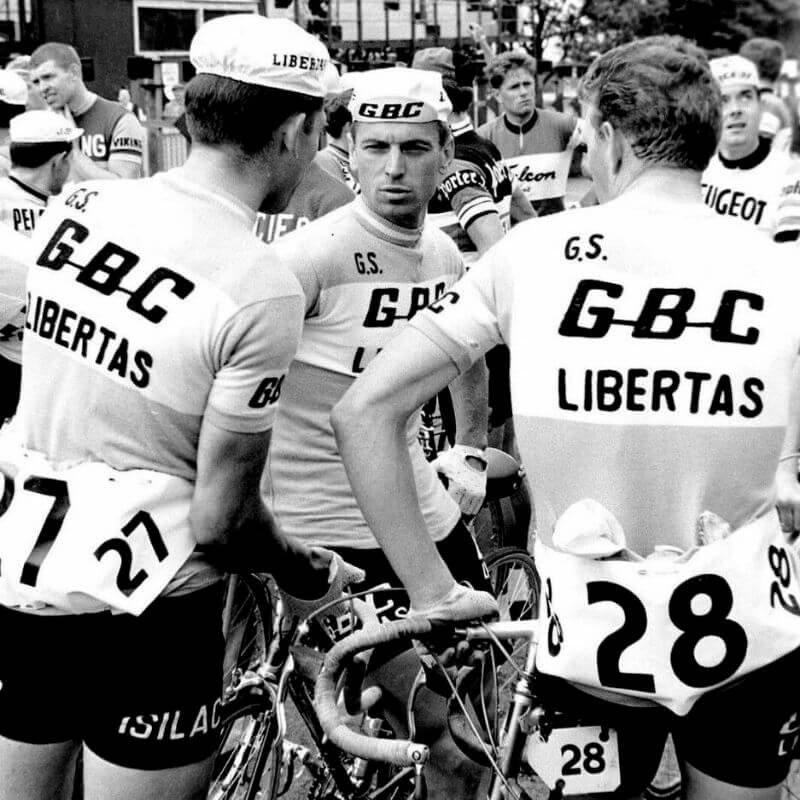 GBC Libertas - Maillot de cyclisme vintage manches courtes
