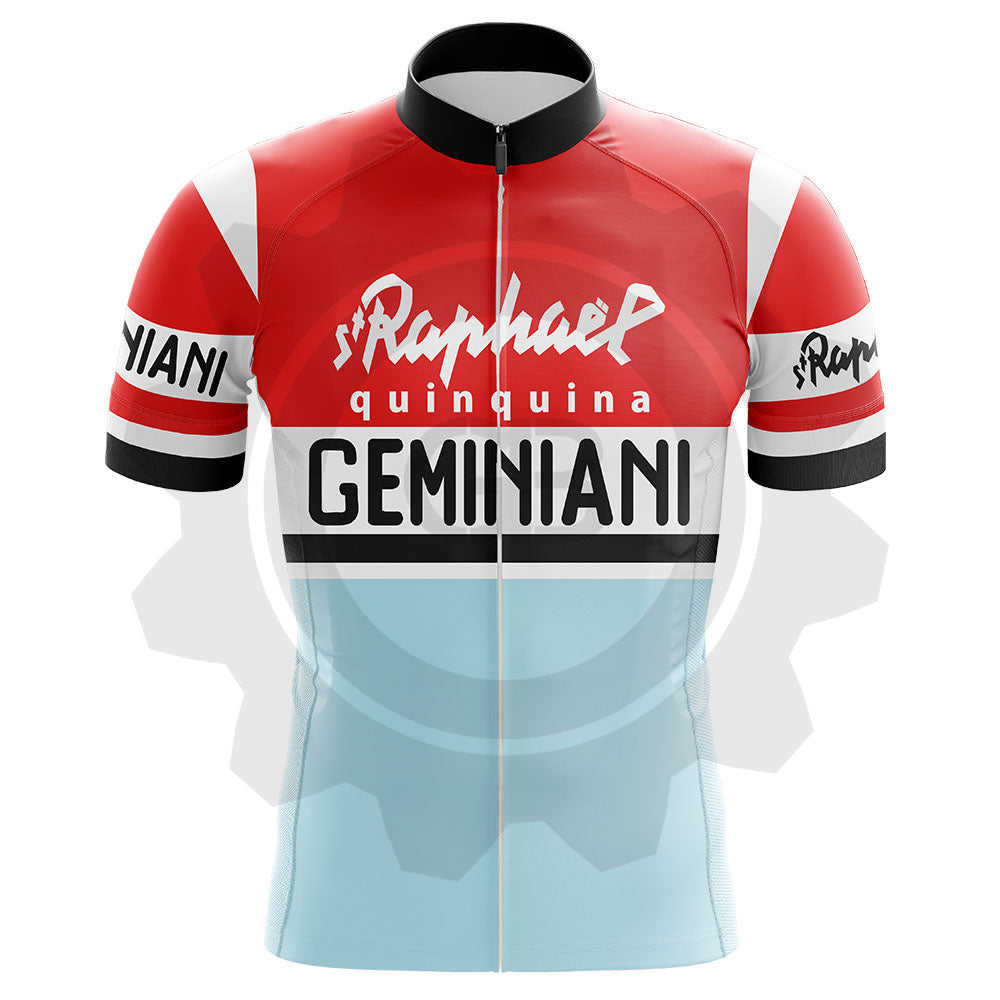 Saint Raphaël Geminiani - Maillot de cyclisme vintage manches courtes