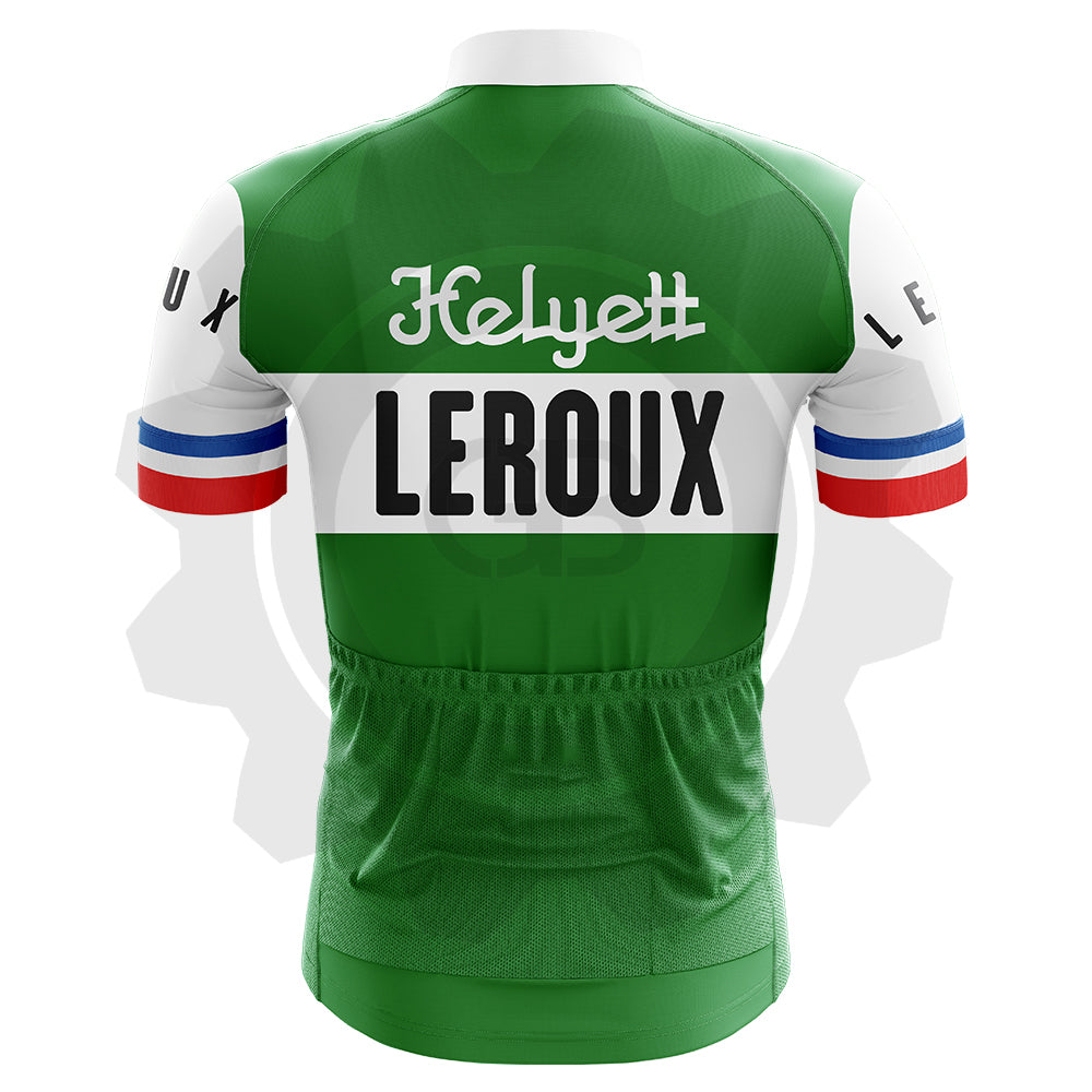 Heylett Leroux - Maillot de cyclisme vintage manches courtes