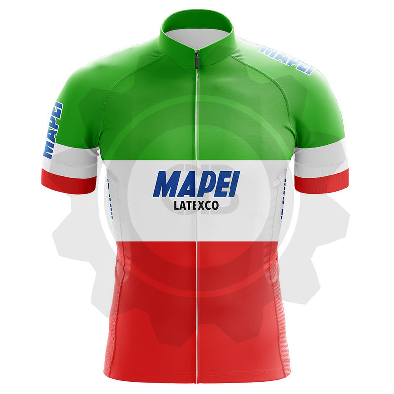 Mapei Champion d'Italie - Maillot de cyclisme vintage manches courtes
