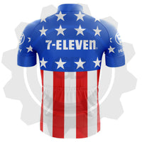 7 Eleven Hoonved USA 83 - Maillot de cyclisme vintage manches courtes