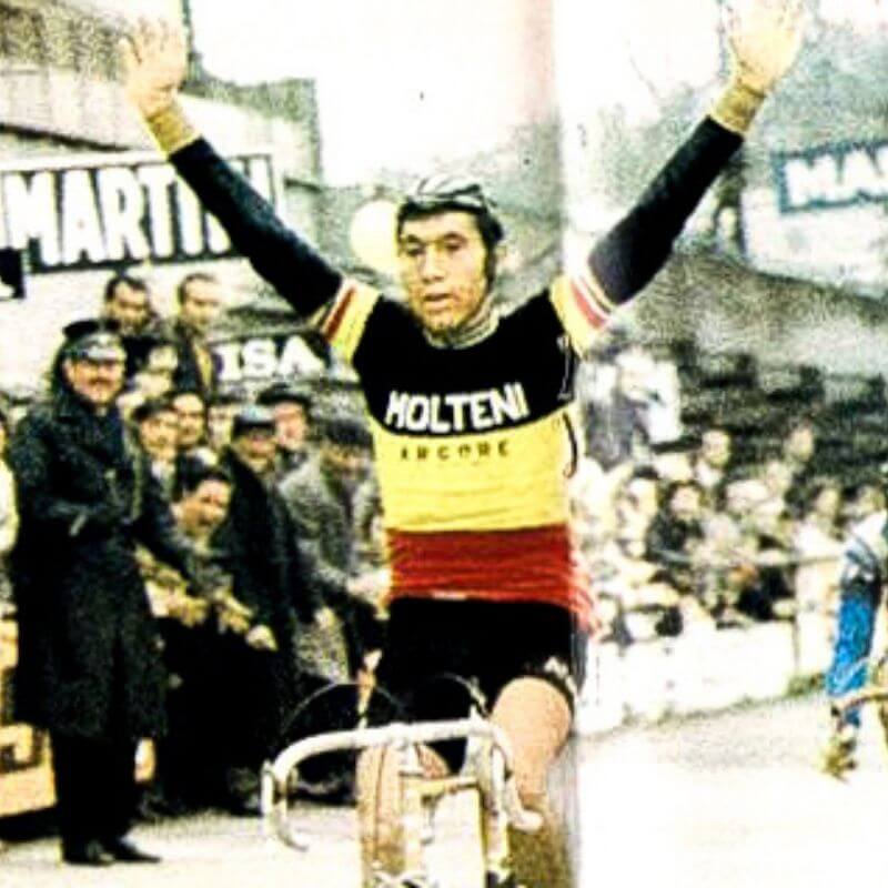 Molteni Champion de Belgique 1971 - Maillot de cyclisme vintage manches courtes