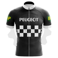 Peugeot BP Noir - Maillot de cyclisme vintage manches courtes