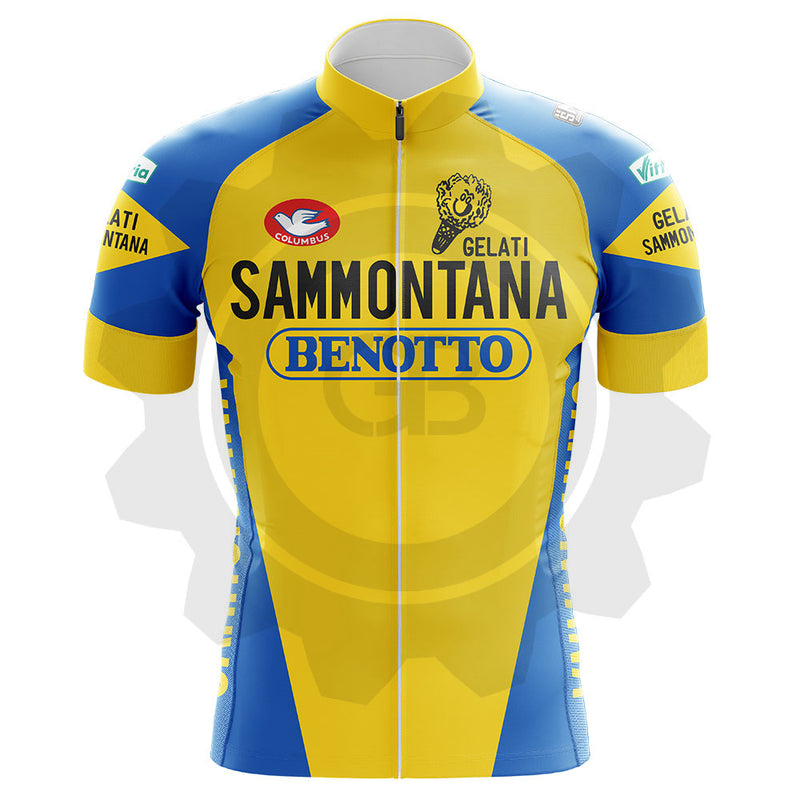 Sammontana Benotto - Maillot de cyclisme vintage manches courtes