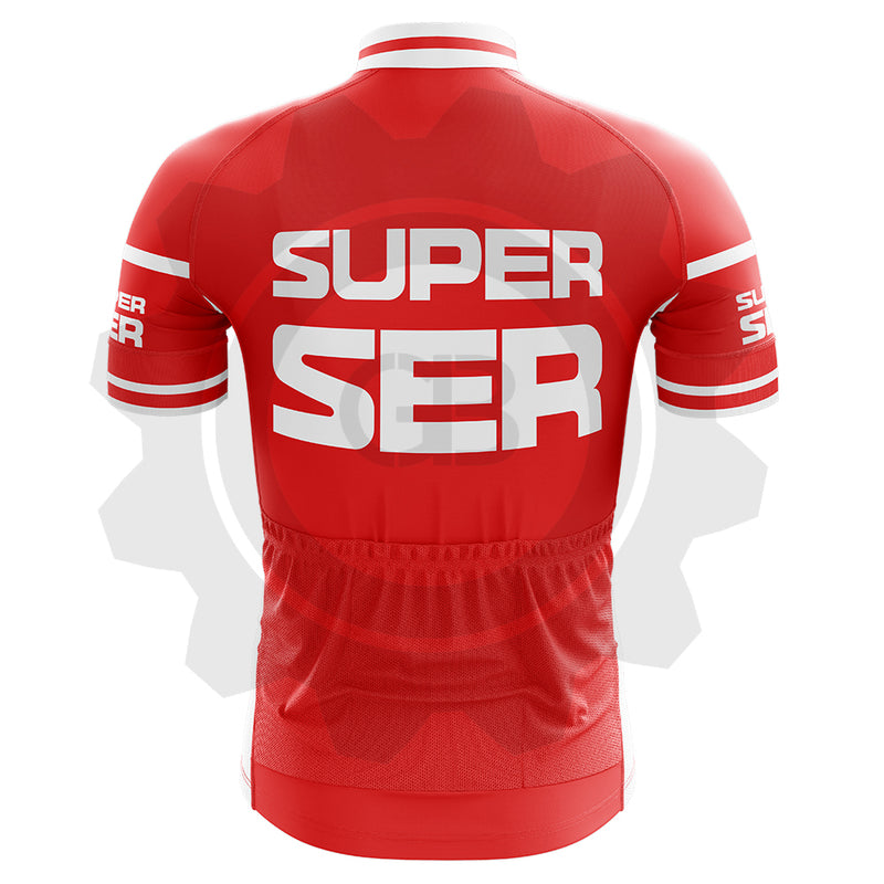 Super Ser 75-76 - Maillot de cyclisme vintage manches courtes