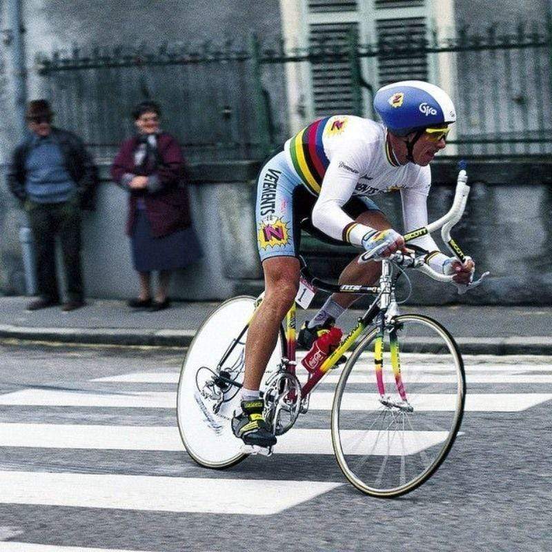 Gros braquet 200000605 Vetements Z Champion du Monde 89 - Maillot cycliste vintage manches courtes