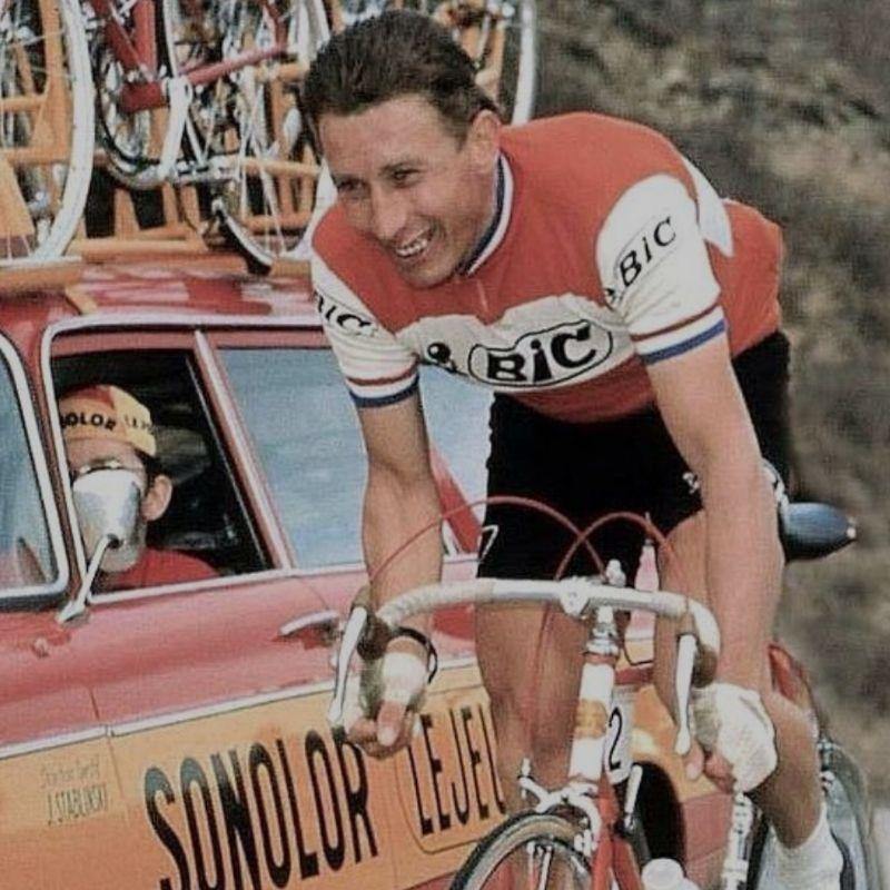 Gros braquet BIC Champion de France - Maillot cycliste vintage manches courtes