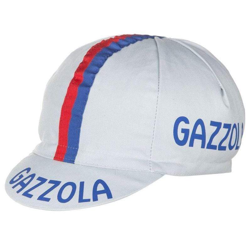 Gros braquet Bleu Blanc Rouge Gazzola - Casquette cycliste Rétro