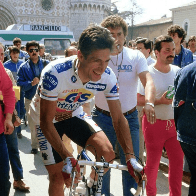 Gros braquet Gis Gelati Trentino - Maillot cycliste vintage manches courtes