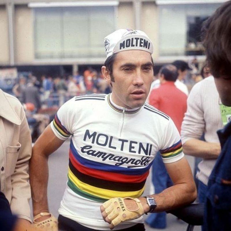 Gros braquet Molteni Champion du monde 71- Maillot cycliste vintage manches courtes